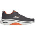 Skechers Mens Go Walk Arch Fit 2.0 Idyllic 216516-CCOR Charcoal/Orange Lace Up Shoe