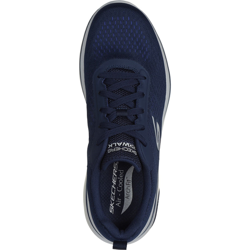 Skechers Mens Go Walk Arch Fit 2.0 Idyllic 216516-NVY Navy Lace Up Shoe