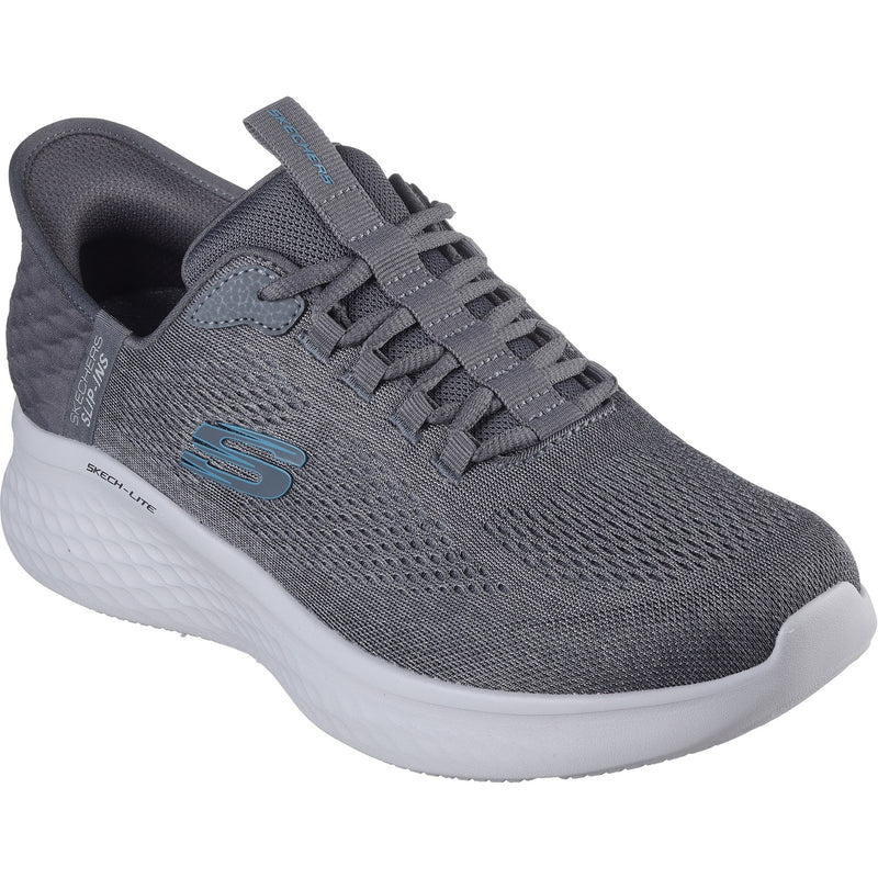 Skechers Mens Skech-Lite Pro Primebase 232466-CCBL Charcoal/Blue Lace Up Shoe