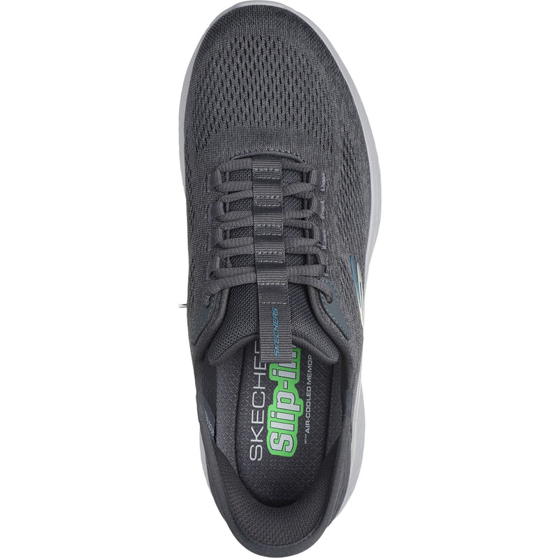 Skechers Mens Skech-Lite Pro Primebase 232466-CCBL Charcoal/Blue Lace Up Shoe