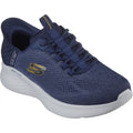 Skechers Mens Skech-Lite Pro Primebase 232466-NVYL Navy/Yellow Lace Up Shoe