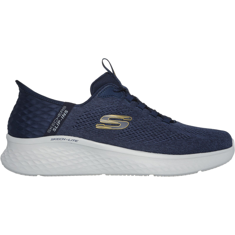 Skechers Mens Skech-Lite Pro Primebase 232466-NVYL Navy/Yellow Lace Up Shoe