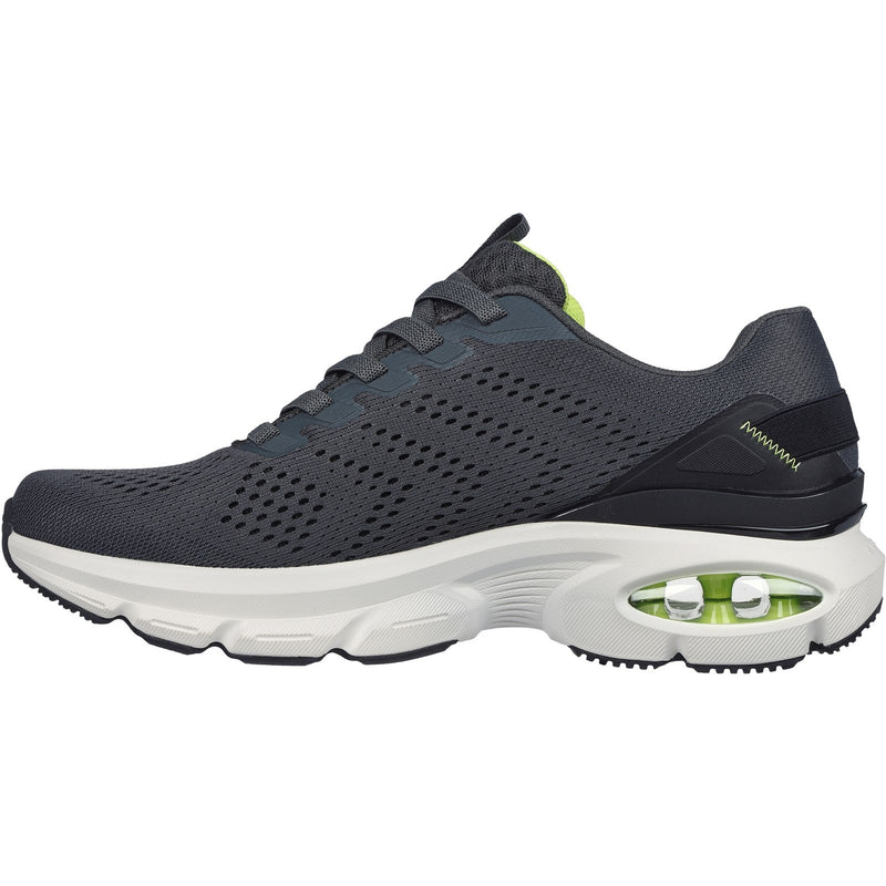 Skechers Mens Skech-Air Ventura 232655-CCLM Charcoal/Lime Lace Up Shoe
