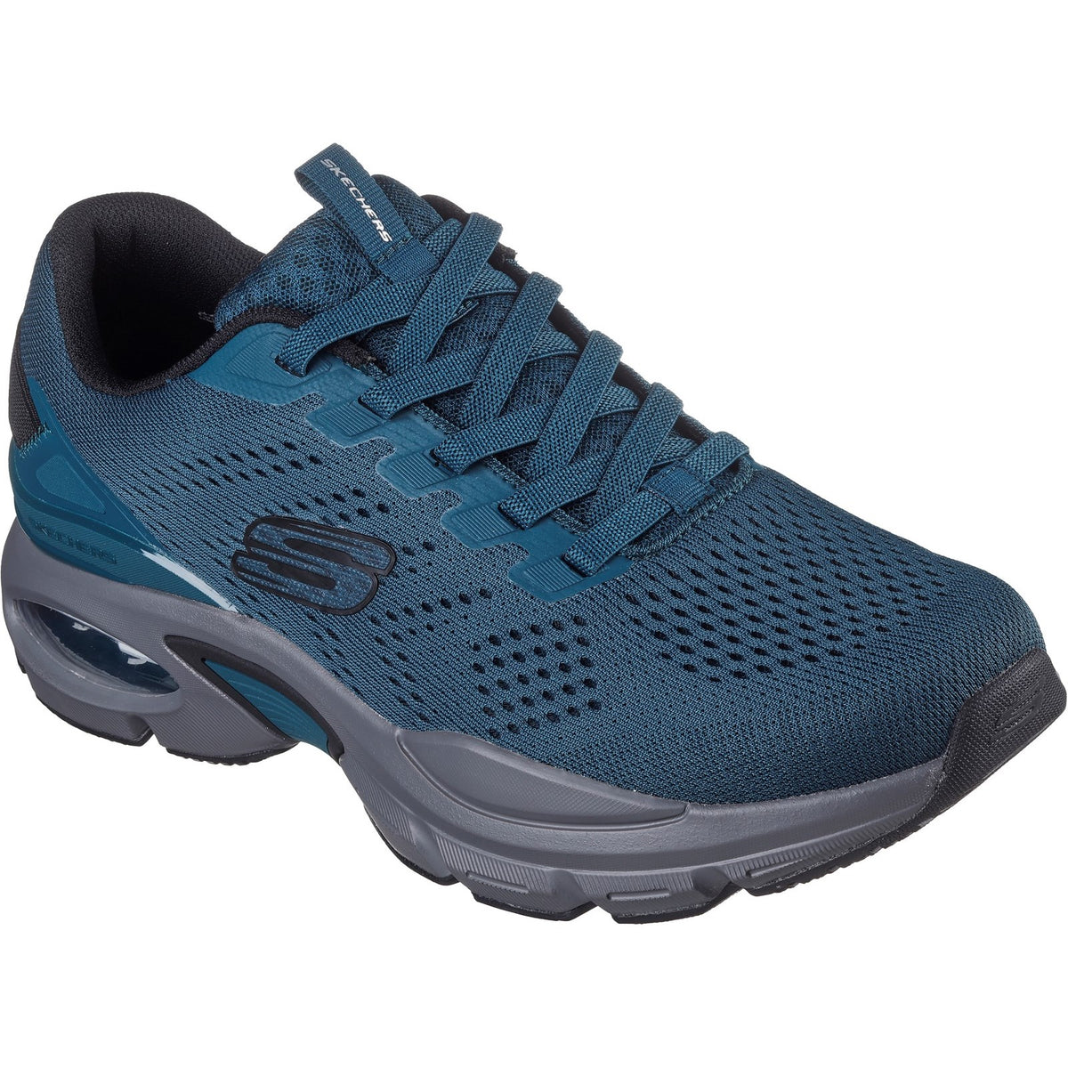 Skechers Mens Skech-Air Ventura 232655-TLBK Teal/Black Lace  display picture 2