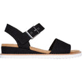 Skechers Womens Desert Kiss Serendipitous 114147-BLK Black Buckle Shoe