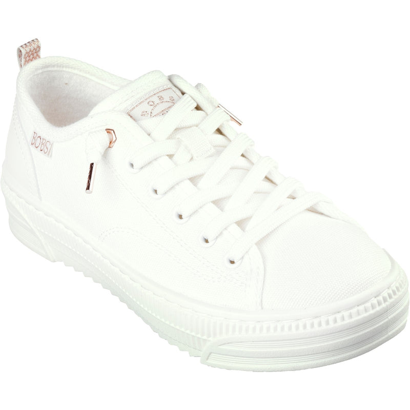 Skechers Womens BOBS Copa 114640-OFWT Off White Lace Up Shoe