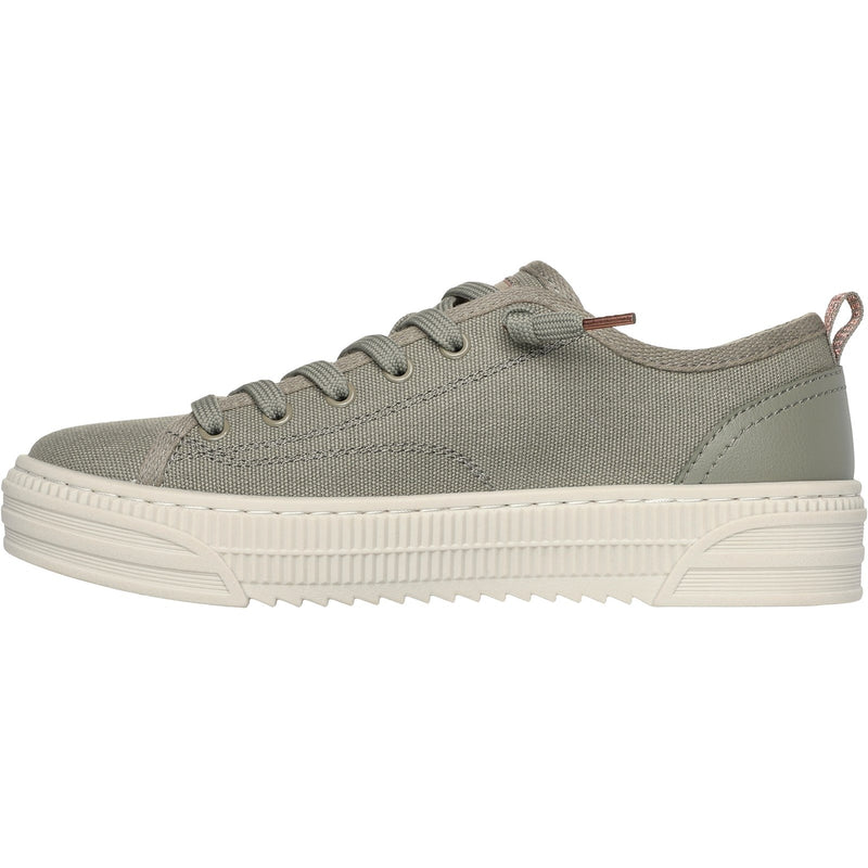 Skechers Womens BOBS Copa 114640-OLV Olive Lace Up Shoe