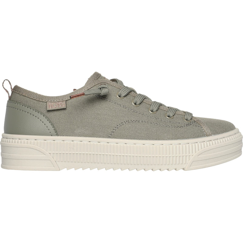 Skechers Womens BOBS Copa 114640-OLV Olive Lace Up Shoe