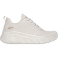 Skechers Womens Bobs B Flex Hi Flying 117385-OFWT Off White Lace Up Shoe