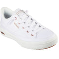 Skechers Womens Arch Fit Arcade - Meet Ya There 177190-WHT White Lace Up Shoe