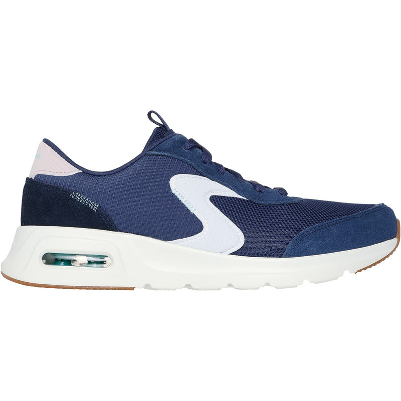 Skechers Womens Skech-Air Court Air Wave 150076-NVMT Navy/Multi Lace Up Shoe