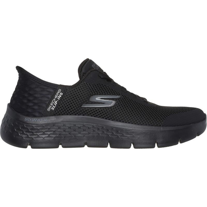 Skechers Womens GO WALK Flex Grand Entry 124836-BBK Black Lace Up Shoe