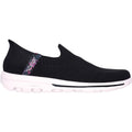 Skechers Womens GO WALK Travel Tahiti Sunset 124799-BLK Black Slip On Shoe