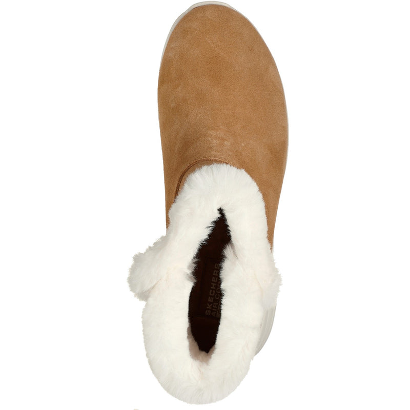 Skechers Womens On-the-GO Stellar - Cozy Step 144775-CSNT Chestnut Slip On Shoe