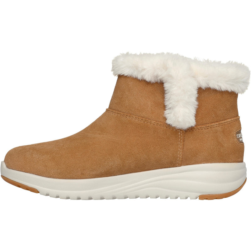 Skechers Womens On-the-GO Stellar - Cozy Step 144775-CSNT Chestnut Slip On Shoe