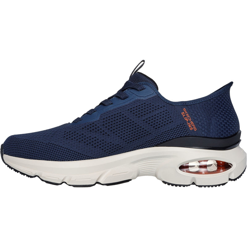 Skechers Mens Skech-Air Ventura Vanderway 232447-NVOR Navy/Orange Slip On Shoe