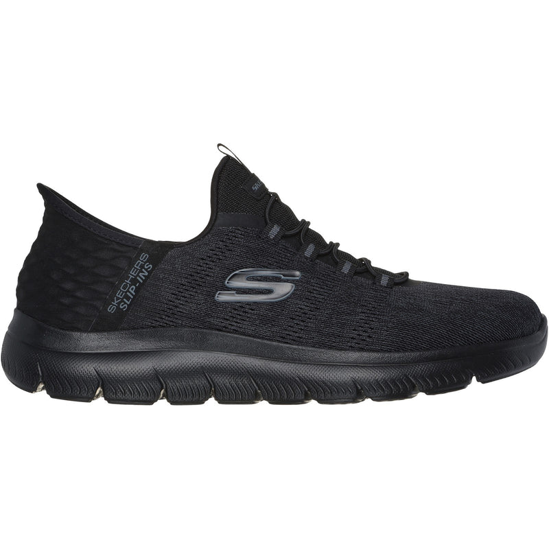 Skechers Mens Summits Key Pace 232469-BBK Black Slip On Shoe
