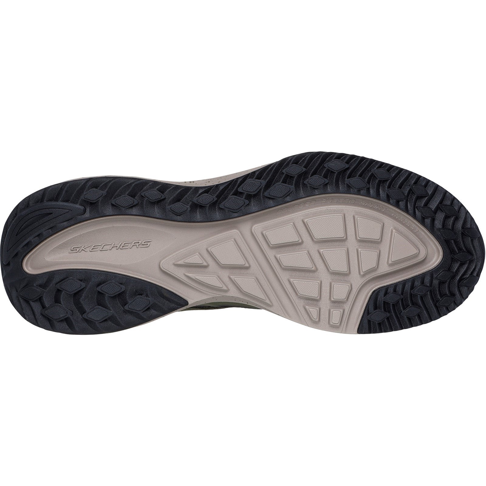 Skechers Mens Bounder Rse 232961-OLBK Olive/Black Lace Up Shoe