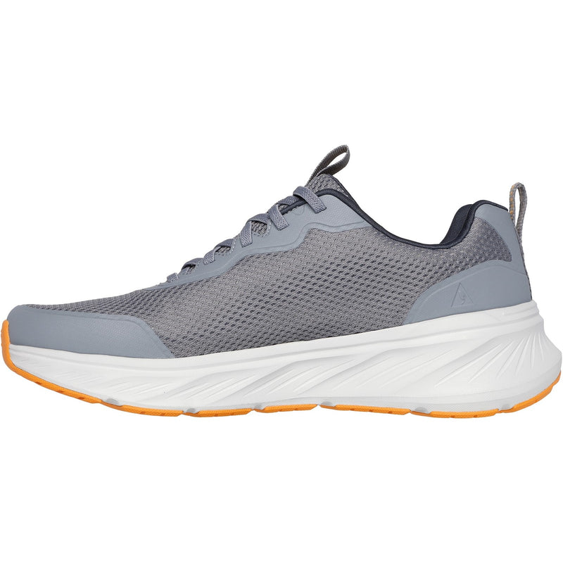 Skechers Mens Edgeride Rekze 232835-GYOR Grey/Orange Lace Up Shoe