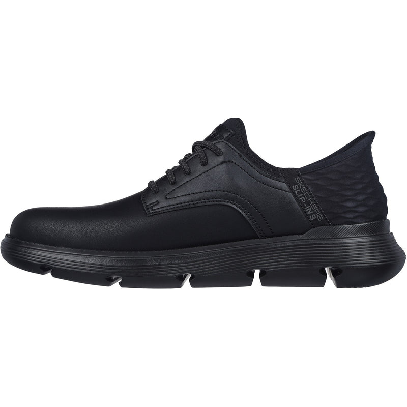 Skechers Mens Garza Gervin 205046W-BBK Black Lace Up Shoe