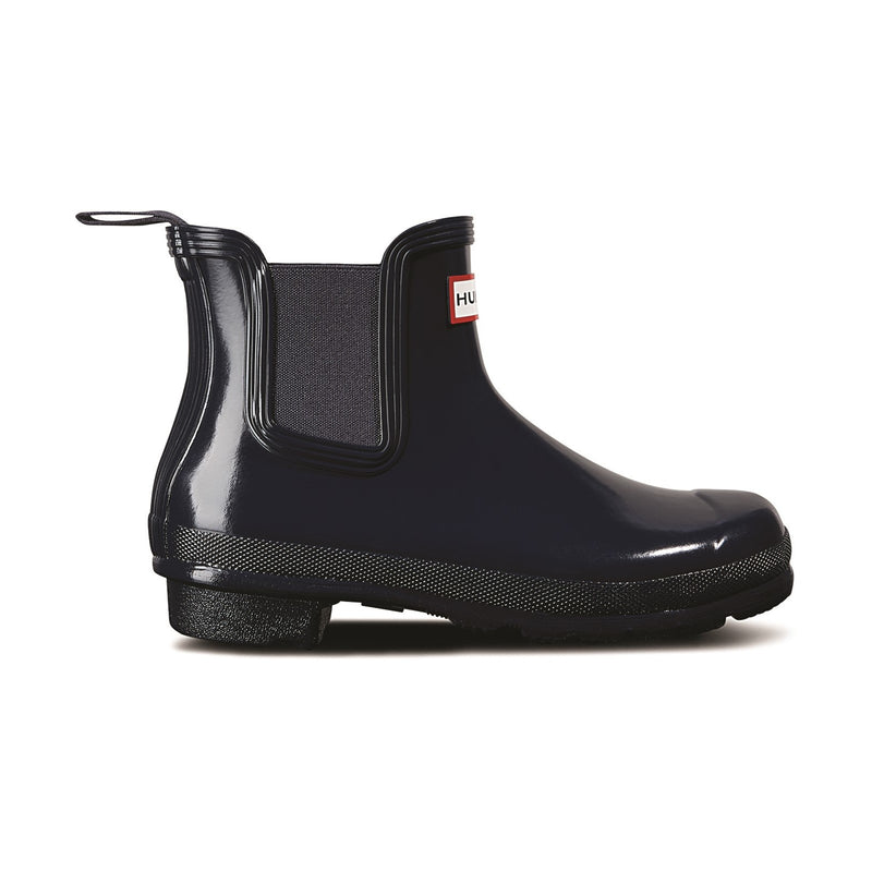 Hunter WFS2078RGL-NVY Womens Original Chelsea Gloss Boot Female Navy