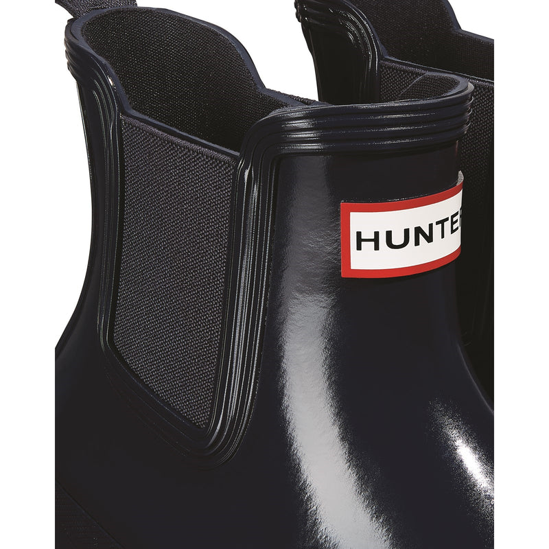 Hunter WFS2078RGL-NVY Womens Original Chelsea Gloss Boot Female Navy