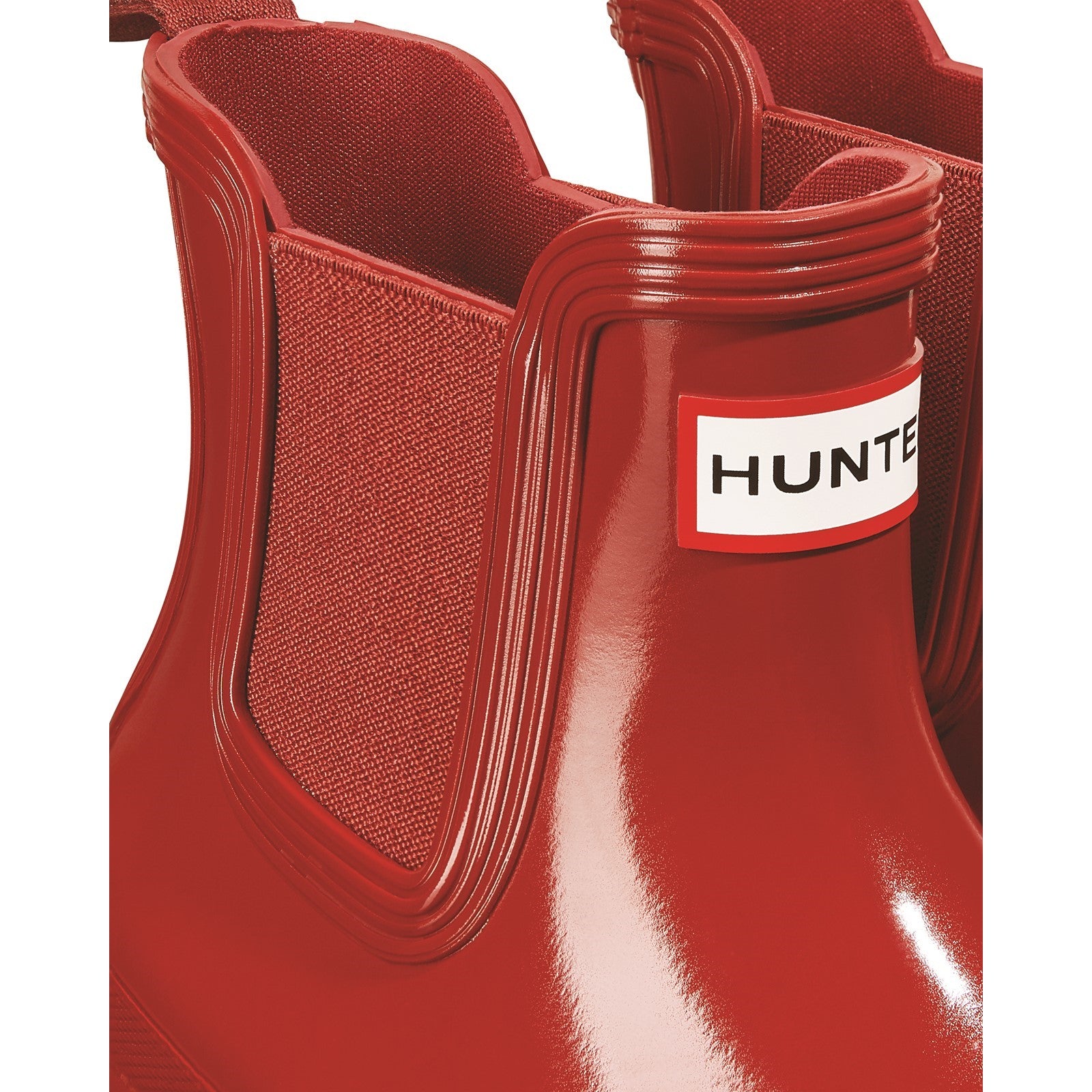 Hunter WFS2078RGL-MLR Womens Original Chelsea Gloss Boot Female Red