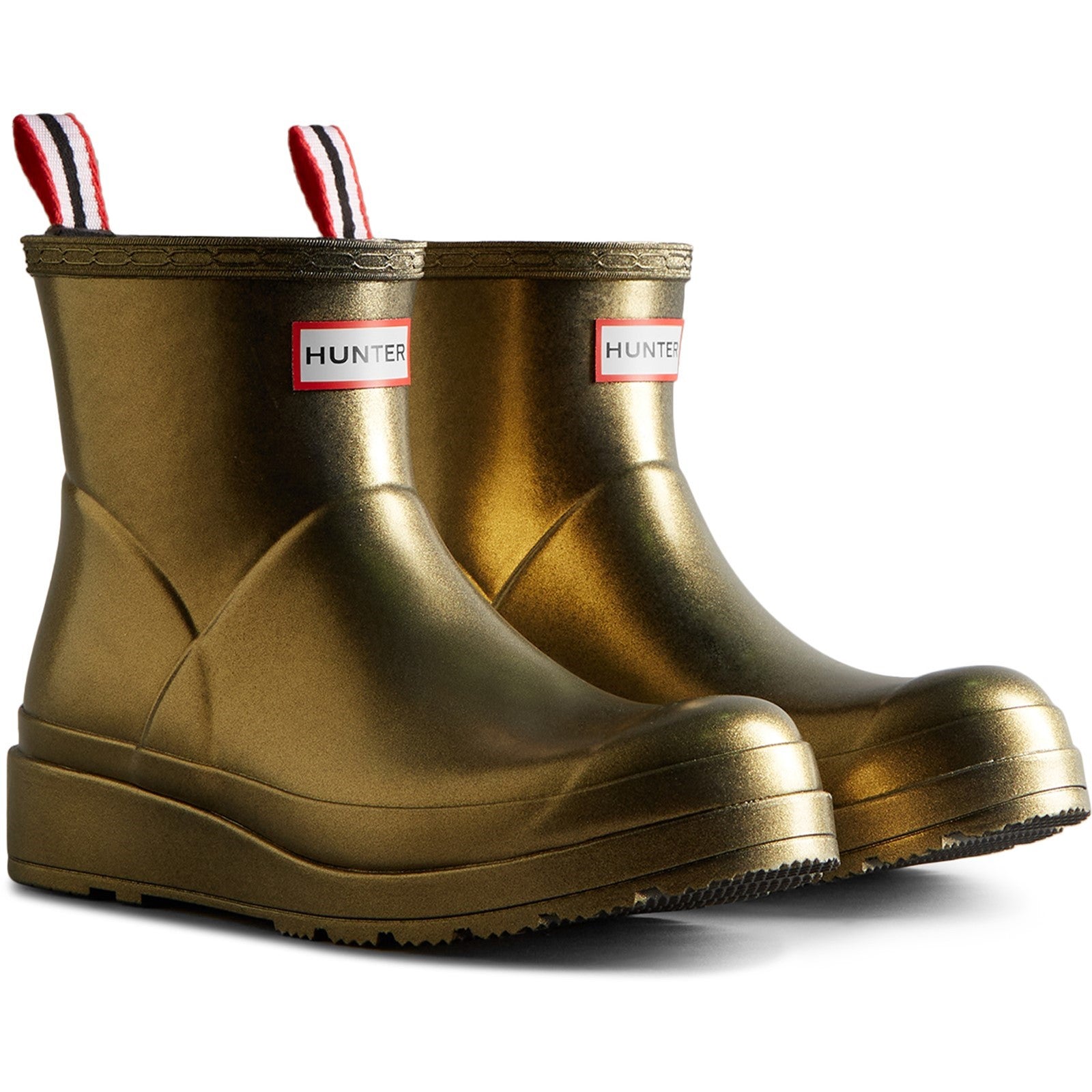 Hunter Womens Gold WFS2020NEB-GLD Nebula Play Short Wellington Boots