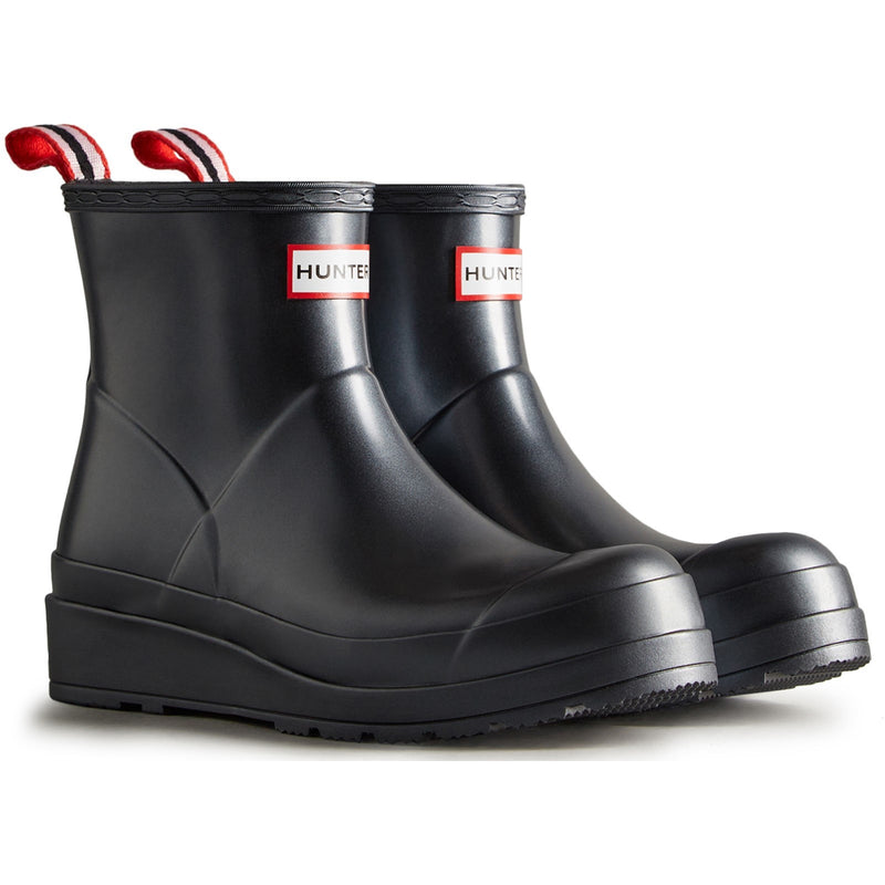 Hunter Womens Black WFS2020NEB-BLK Nebula Play Short Wellington Boots