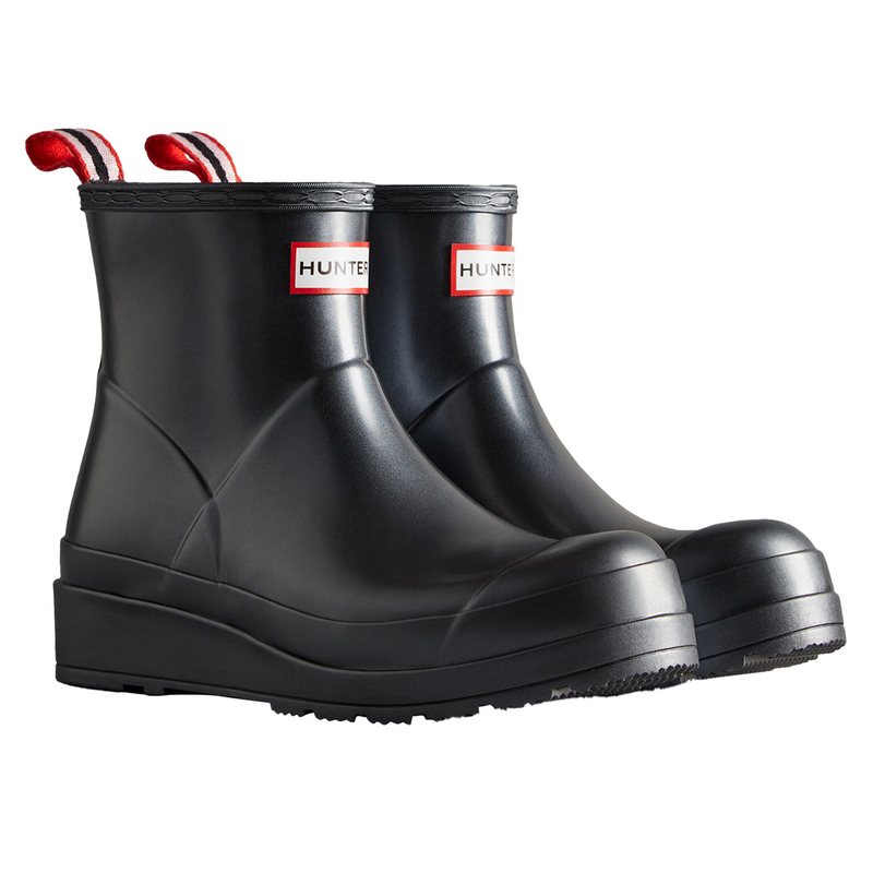 Hunter Womens Black WFS2020NEB-BLK Nebula Play Short Wellington Boots