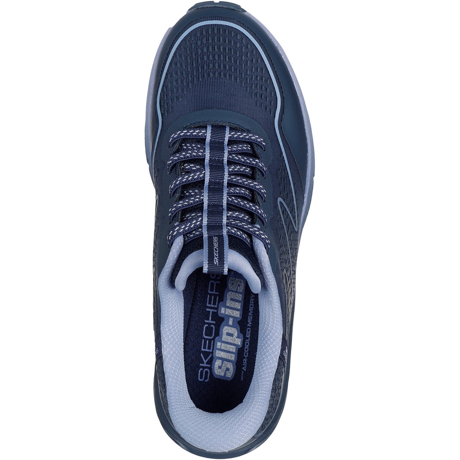 Skechers Womens Switch Back Mist 180157-NVY Navy Slip On Shoe