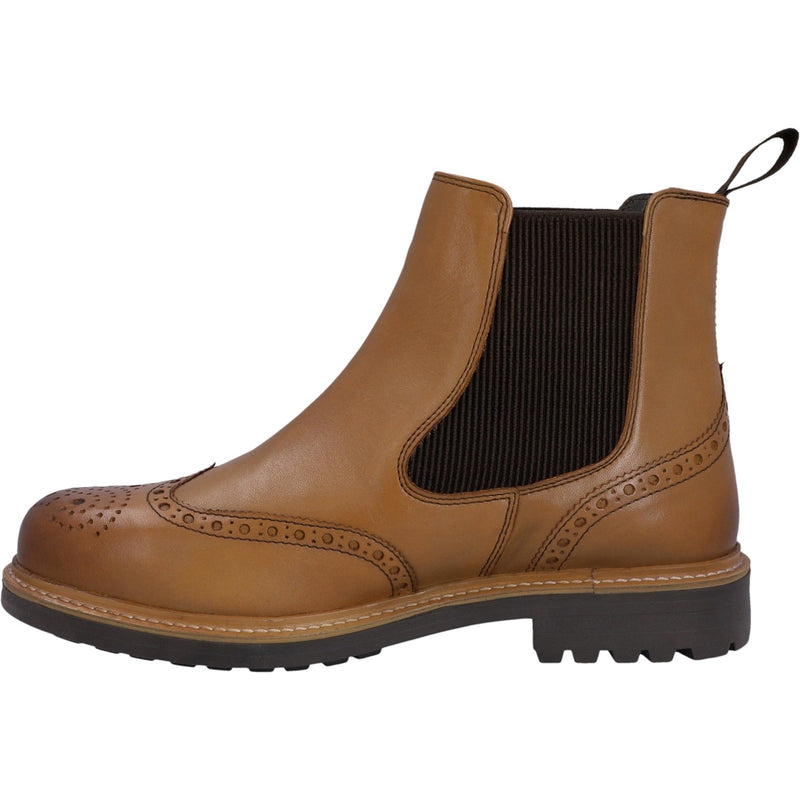 Hunter Mens Tan HFRMGB0040514-TAN Cawdor Brogue Dealer Boots