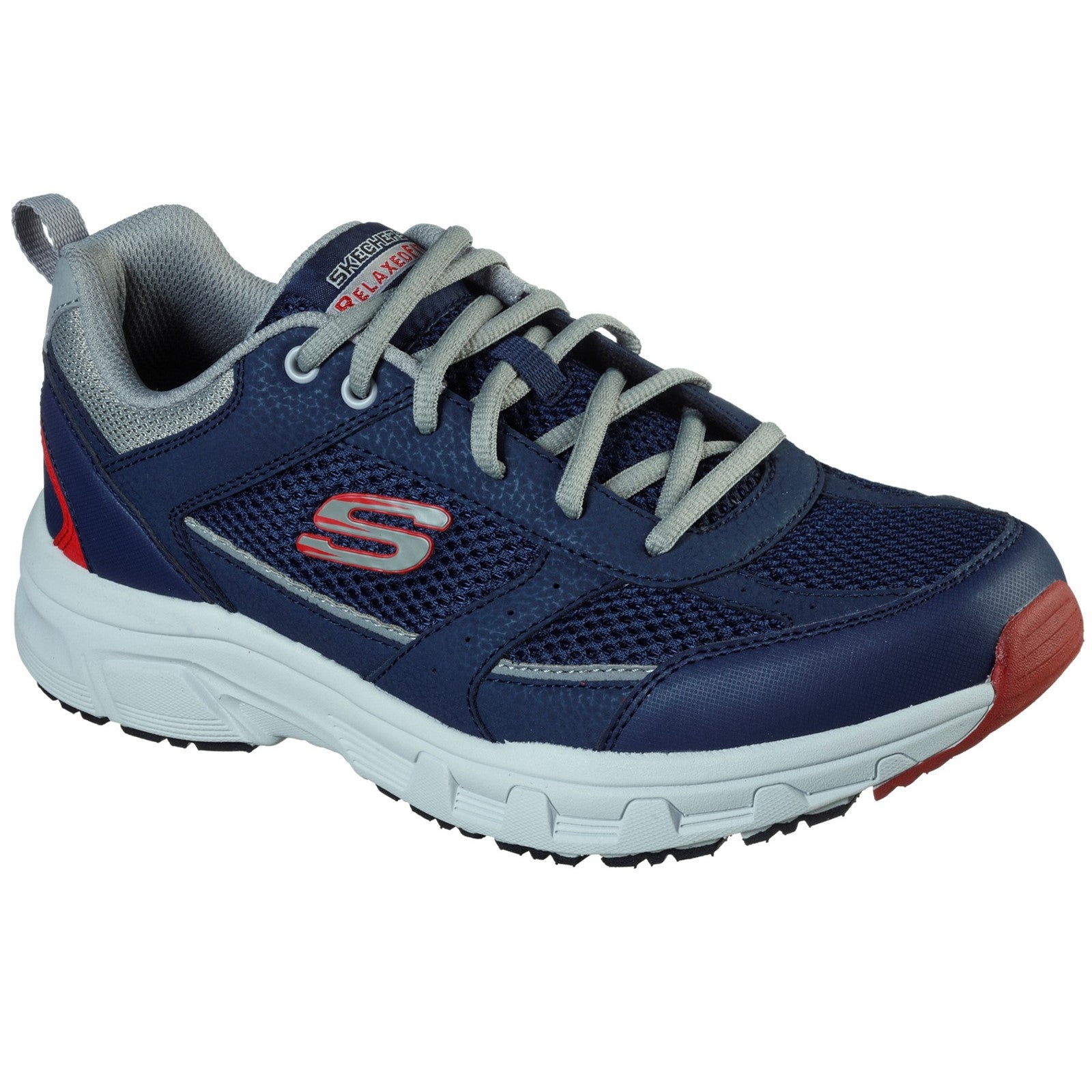 Skechers Mens Oak Canyon Verketta 51898-NVGY Navy/Grey Lace Up Shoe
