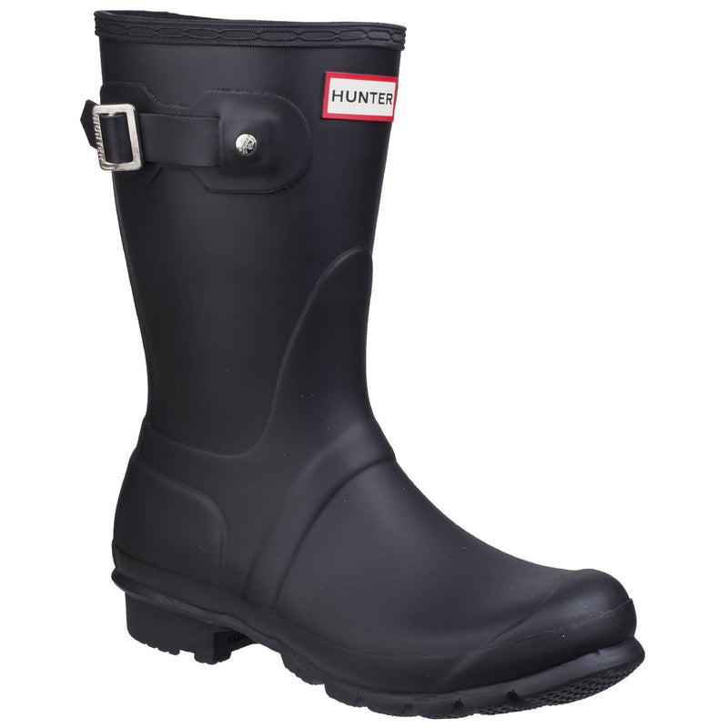 Hunter Womens Black WFS1000RMA-BLK Original Short Wellington Boots