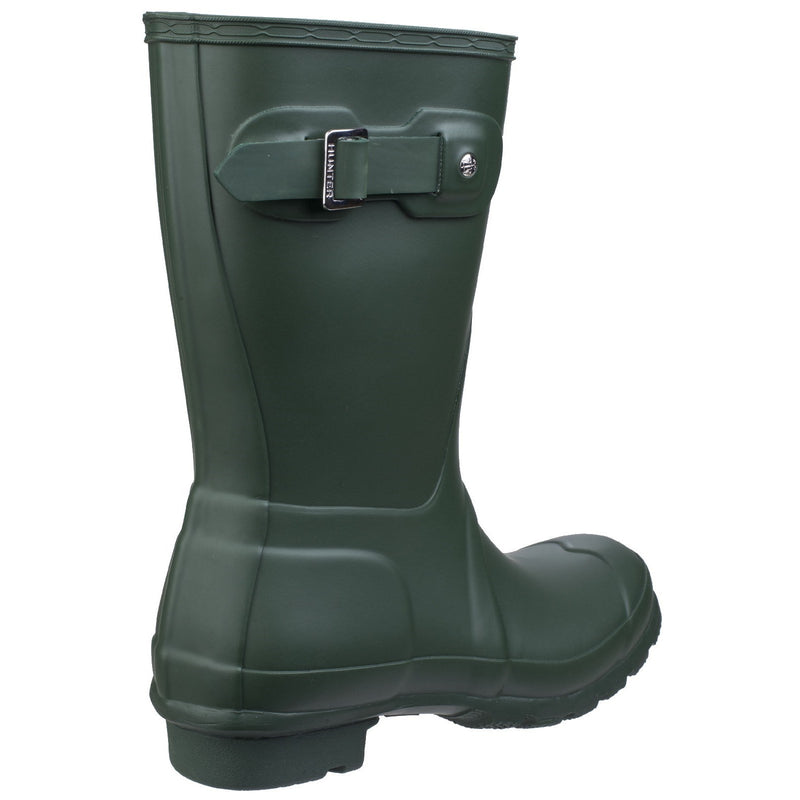 Hunter Womens Matt Green WFS1000RMA-HGR Original Short Wellington Boots