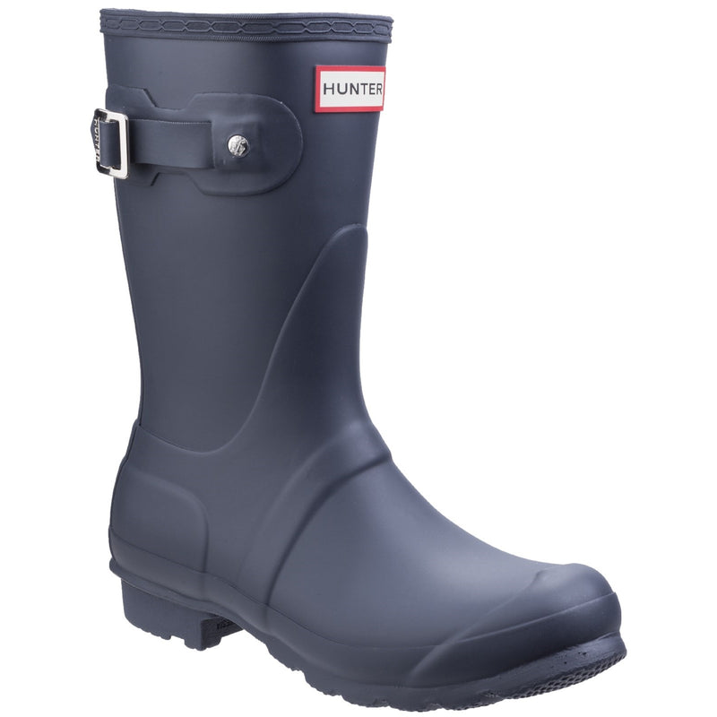 Hunter Womens Navy WFS1000RMA-NVY Original Short Wellington Boots