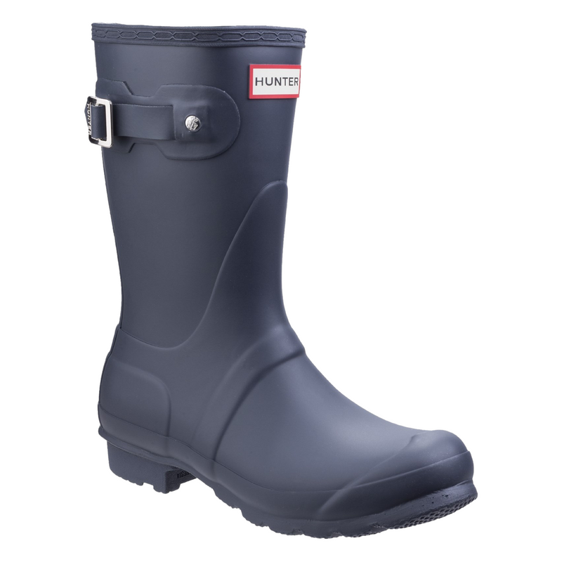 Hunter Womens Navy WFS1000RMA-NVY Original Short Wellington Boots