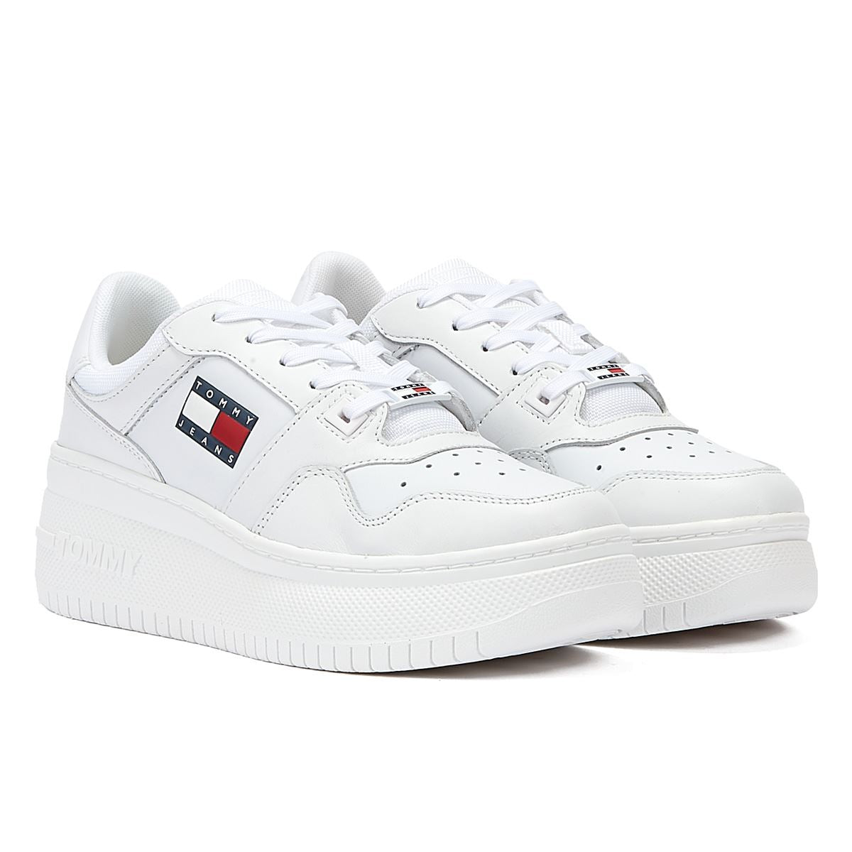 Tommy Hilfiger Tommy Jeans Basketball Platform Women's White Sneakers