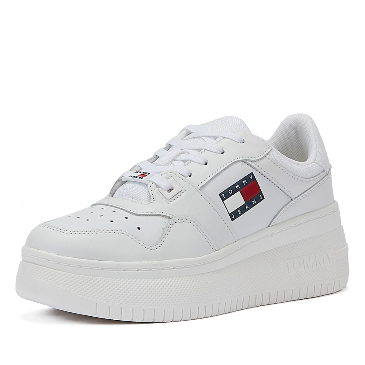 Tommy Hilfiger Tommy Jeans Basketball Platform Women's White Sneakers