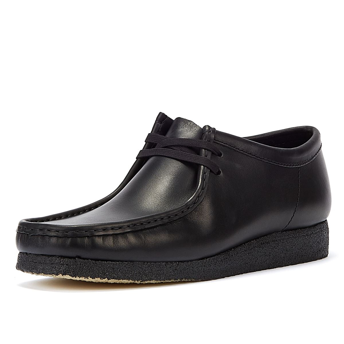 Clarks Wallabee Leather Men's Black Lace-Up Shoes