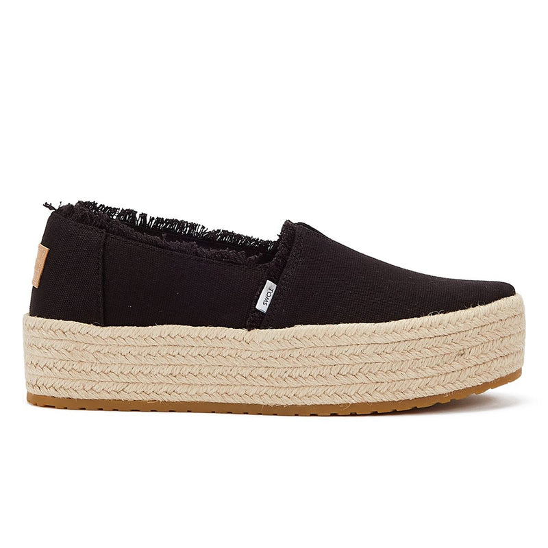 TOMS Canvas Valencia Women's Black Espadrilles