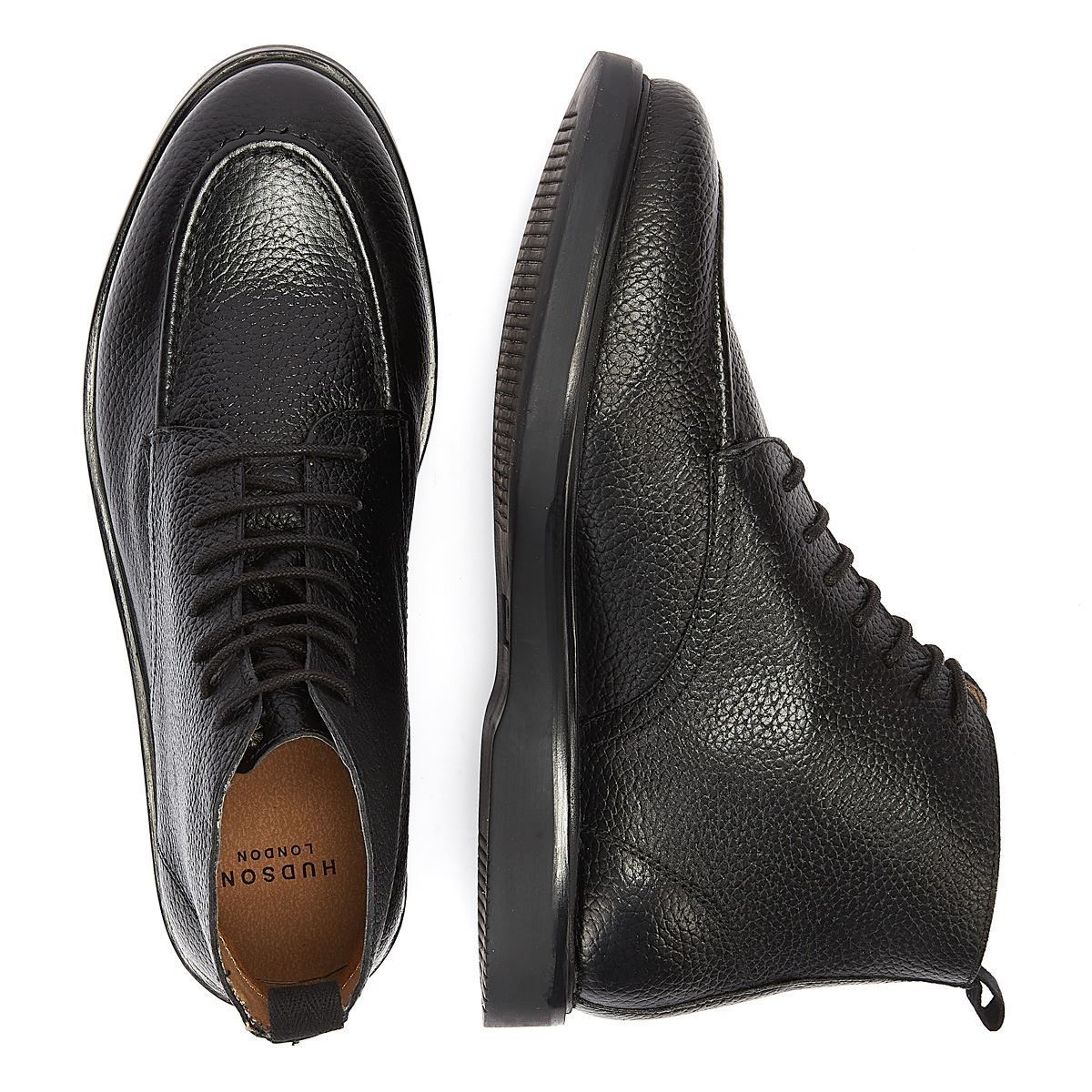H By Hudson Carlo Leather Men's Black Boot