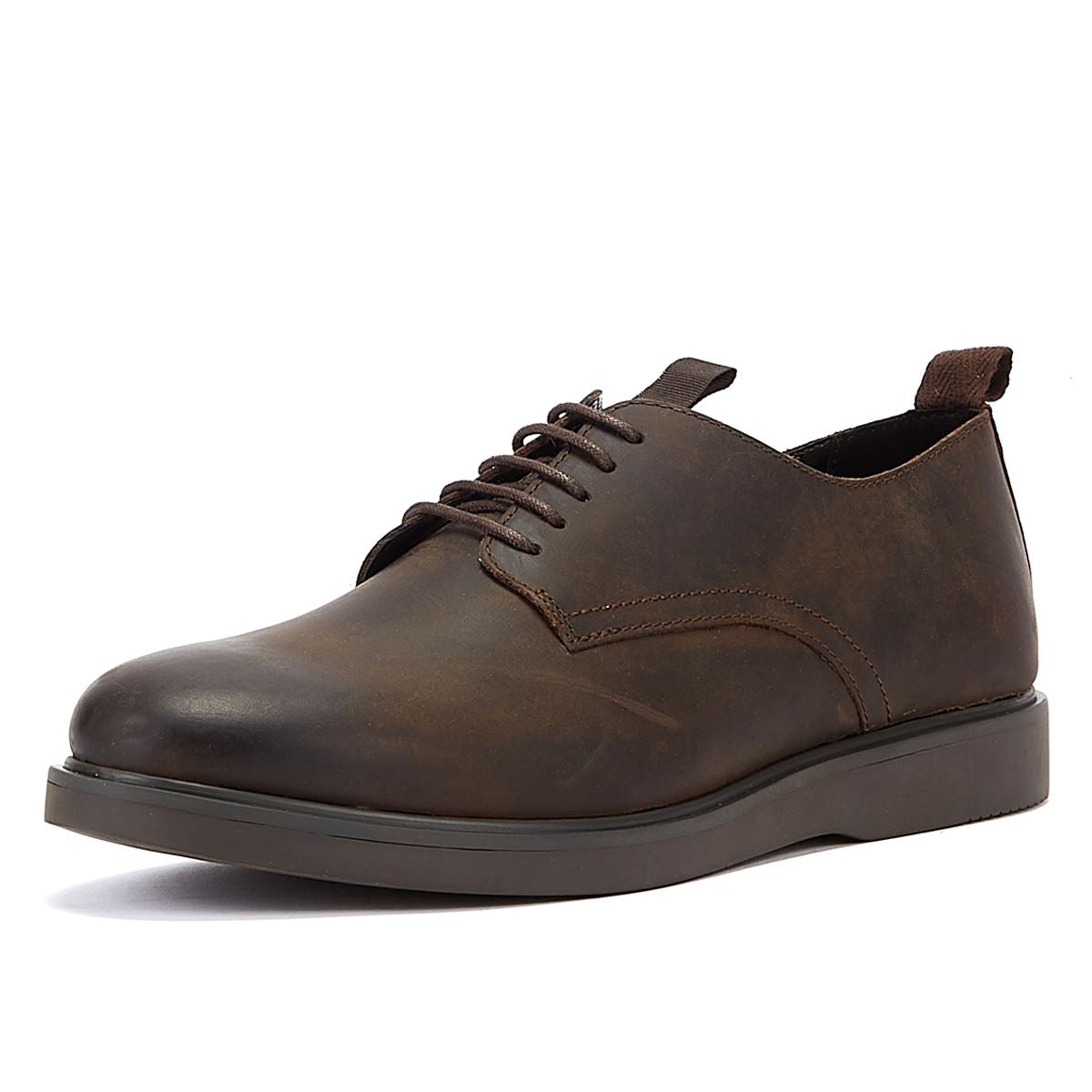 Hudson Barnstable Crazy Leather Men's Brown Lace-Up Shoes