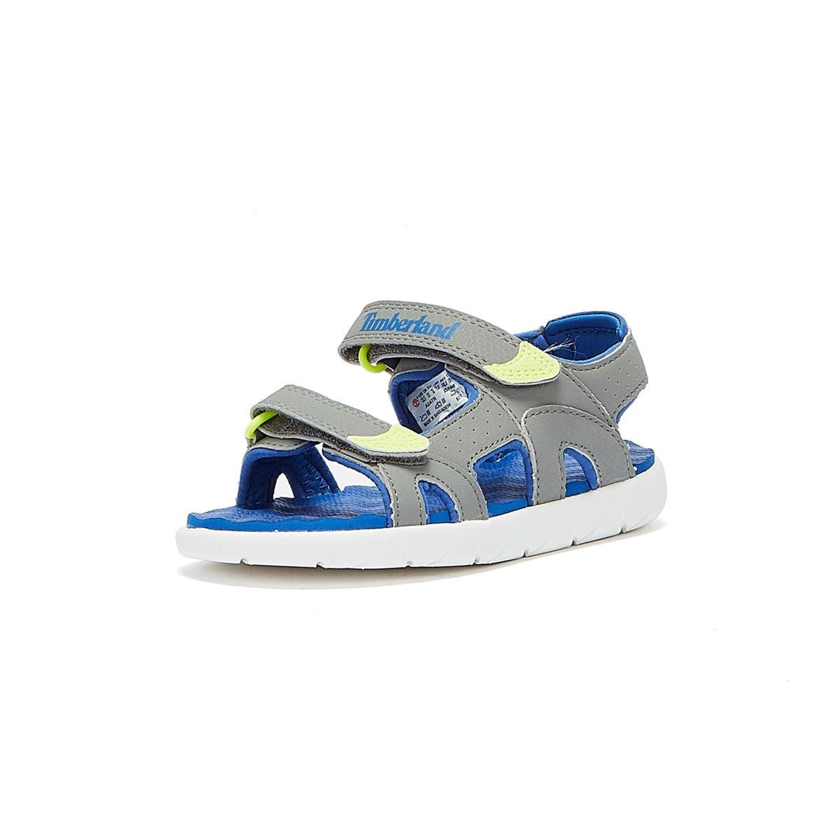 Timberland Perkins Row 2-Strap Toddlers Grey Sandals