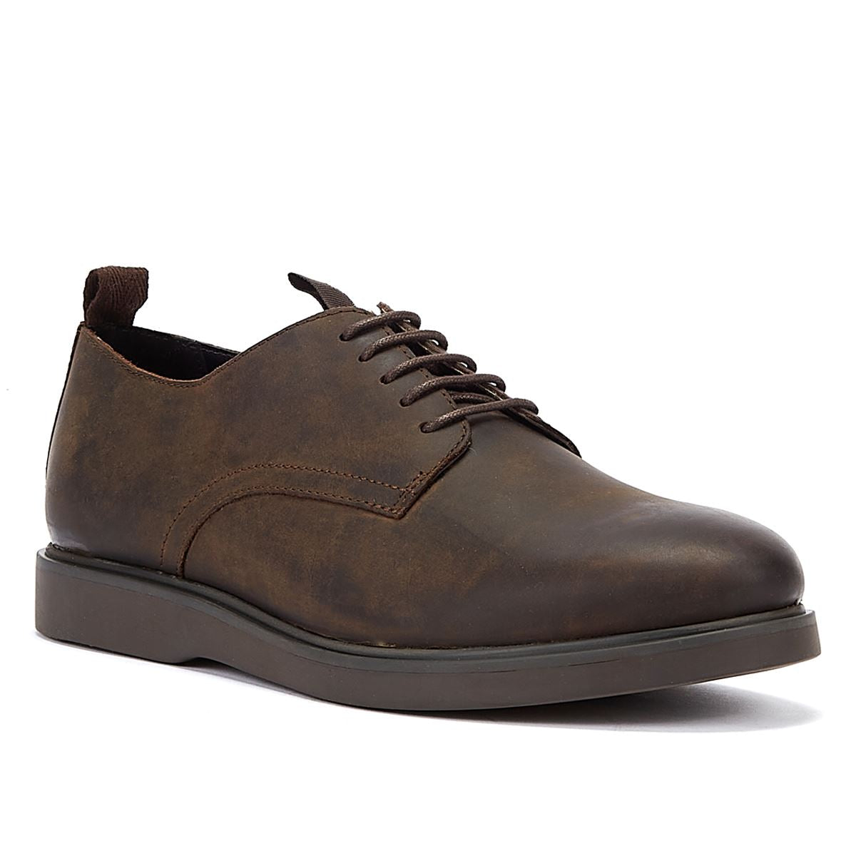Hudson Barnstable Crazy Leather Men's Brown Lace-Up Shoes