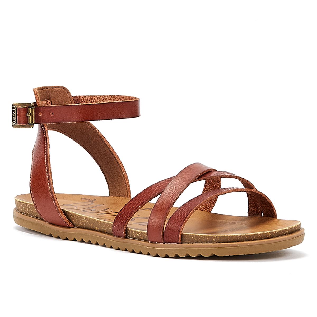Blowfish Malibu Maylie Wood Dyecut Women's Brown Sandal
