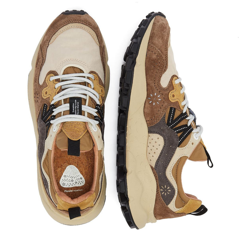 Flower Mountain Yamano 3 Suede/Nylon Men's Brown Sneakers