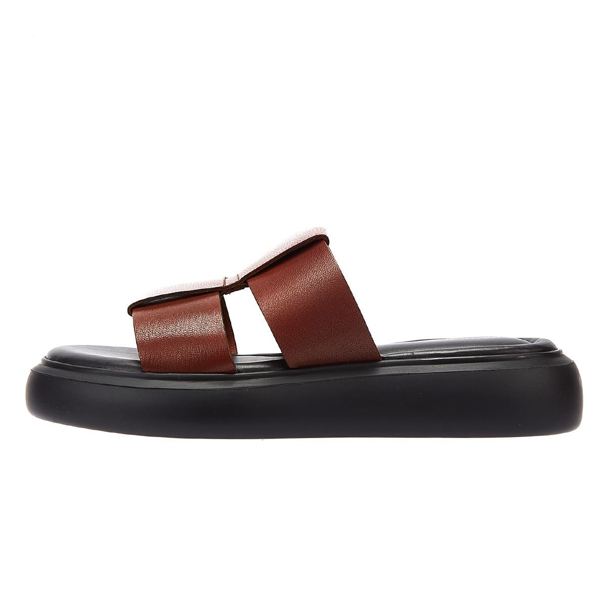 Vagabond Blenda Fish Mule Leather Cognac Women's Brown Sandal