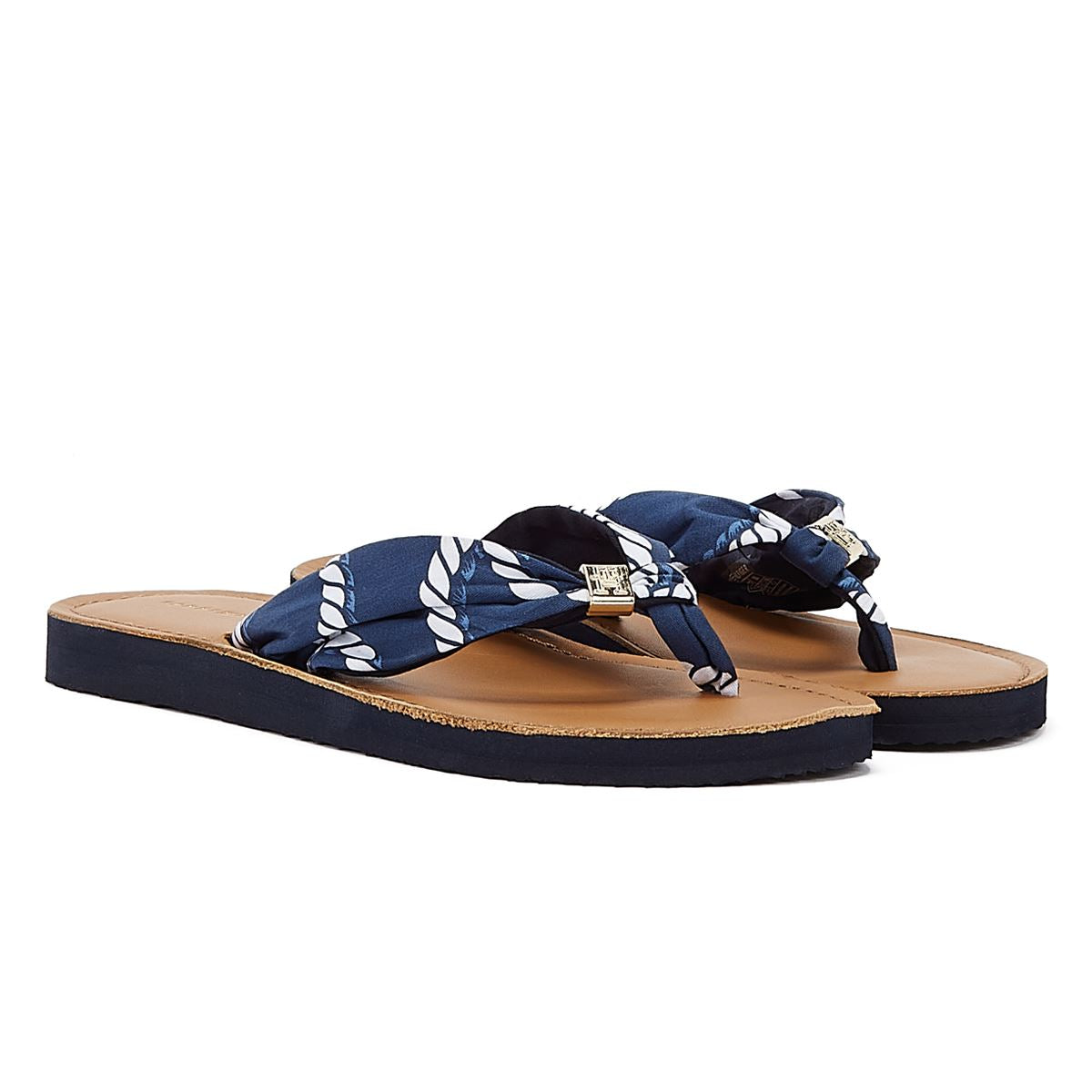 Tommy Hilfiger Elevated Beach Sandal Print Navy Women's Blue Sandal