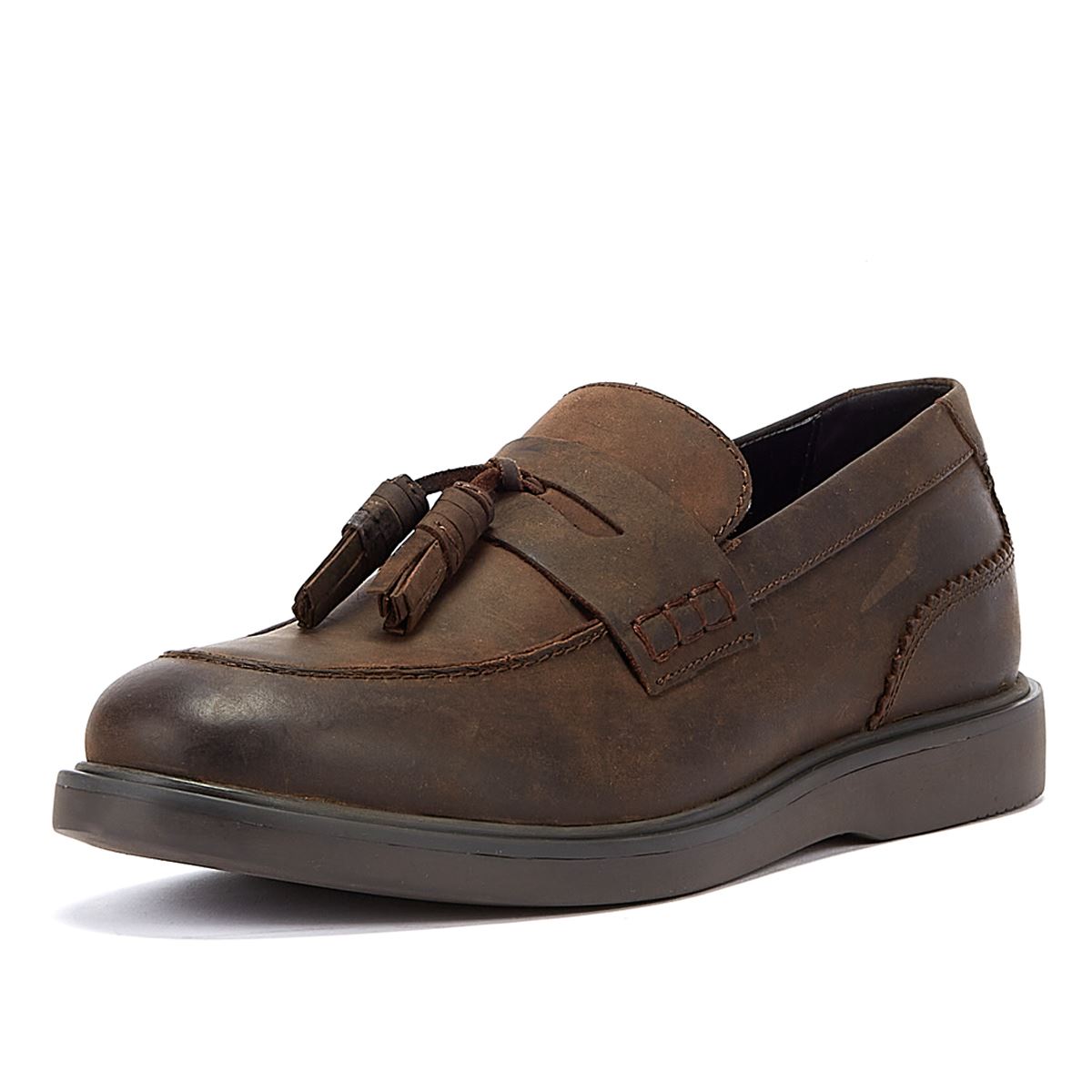 Hudson Cato Loafer Crazy Leather Men's Brown Loafers